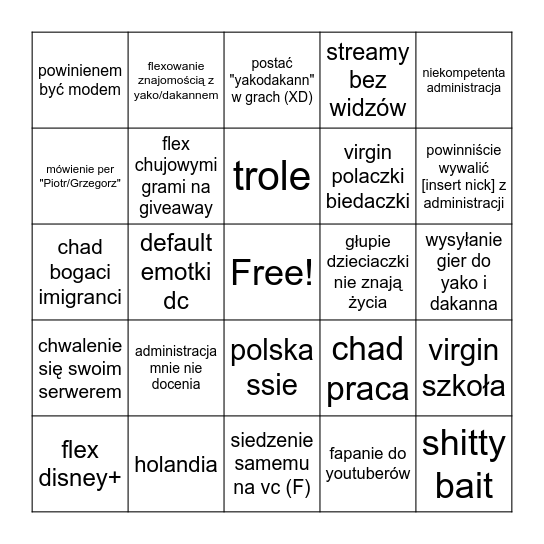 BOOMER BINGO Card