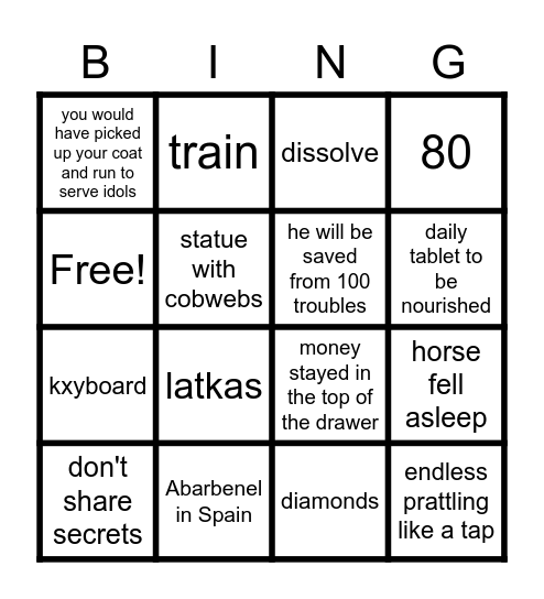 YEAR 8 celebrating THE 8 Bingo Card