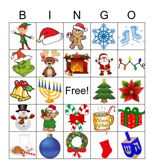 Holiday Bingo Card