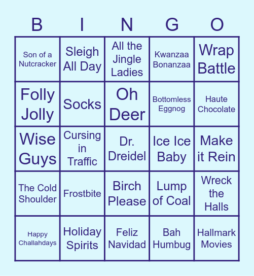 FA HA HA HA HA HOLIDAY SOIREE Bingo Card