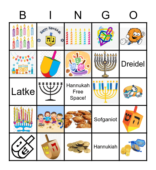 Channukah Bingo Card