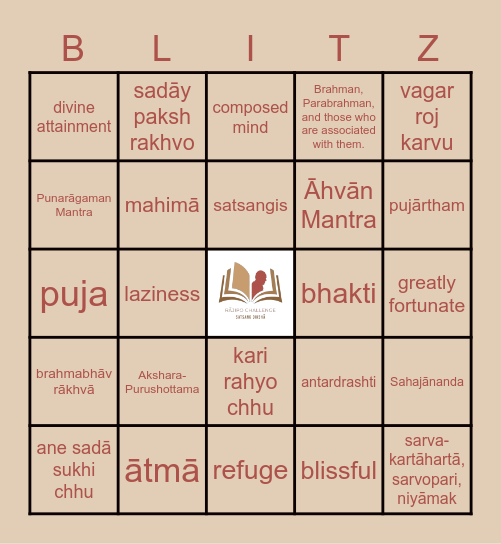 Satsang Diksha 41-52 Bingo Card