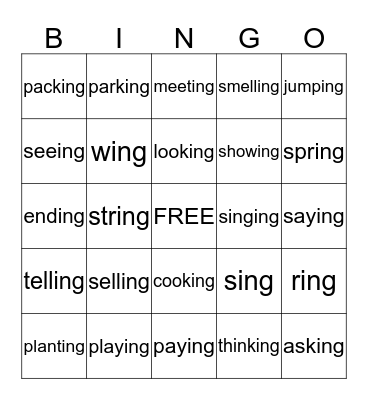 Bingo Card