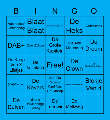 MuMeLadder Bingo - Editie 2020 Bingo Card
