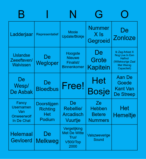 MuMeLadder Bingo - Editie 2020 Bingo Card