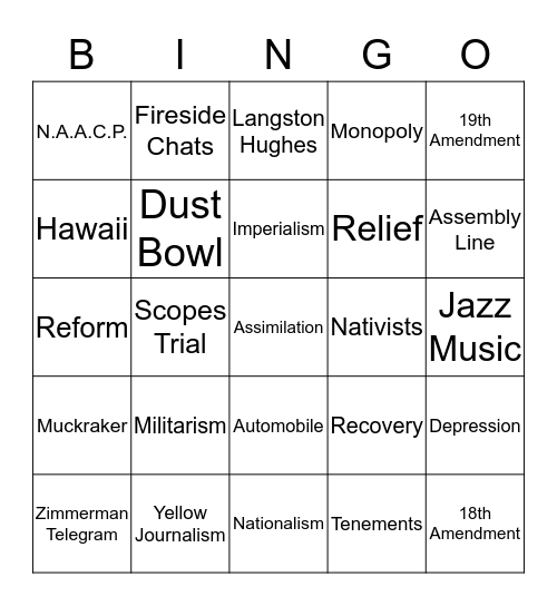 2014 Final Exam Review B Bingo Card