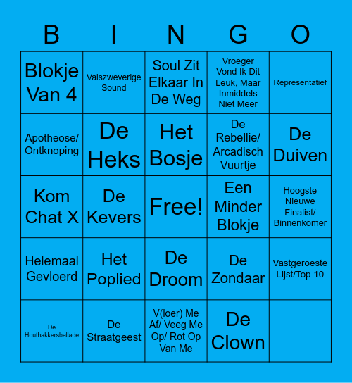 MuMeLadder Bingo - Editie 2020 Bingo Card