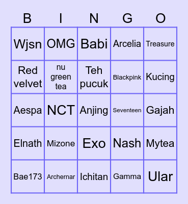 SKYJMIN99 Bingo Card
