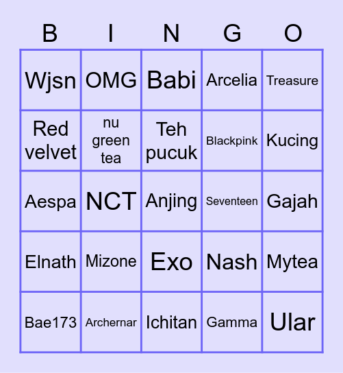 SKYJMIN99 Bingo Card