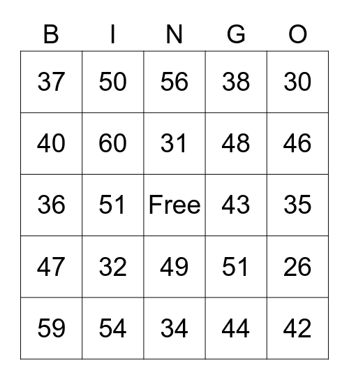 Anime bingo Round 2 Bingo Card