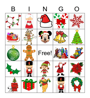 Holiday Bingo Card