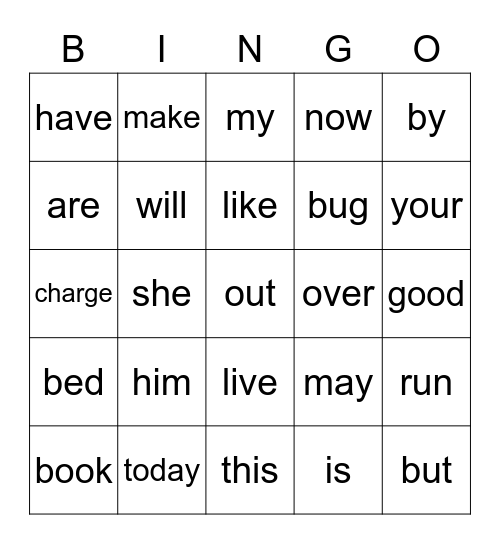 Lists 4-6 Bingo Card