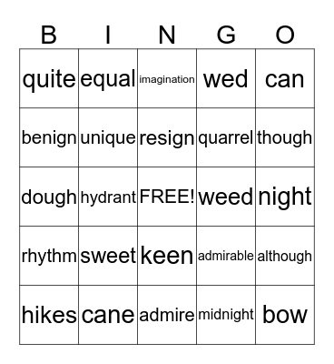 Bingo Card