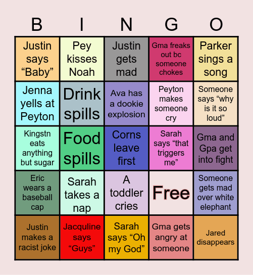 VILARDI BINGO Card