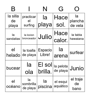 ¡Loteria! Bingo Card