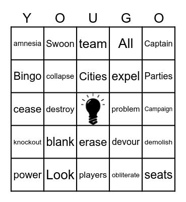 UNITED WAY 2020 Bingo Card