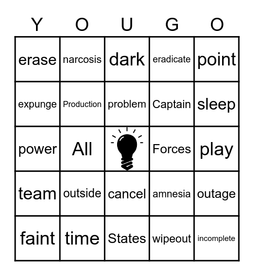 UNITED WAY 2020 Bingo Card