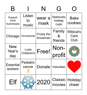 Winter Bingo Card