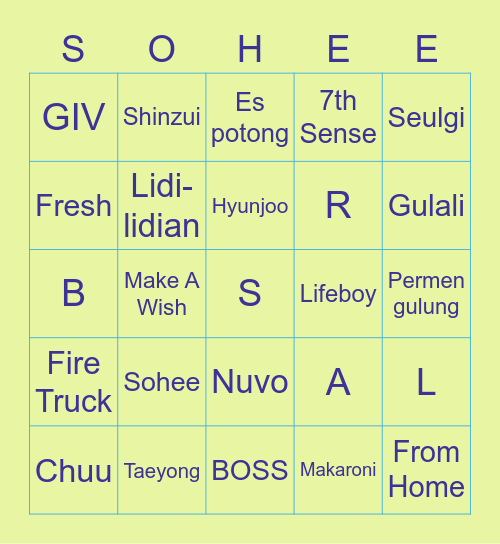 🔥 Bismillah 🔥 Bingo Card