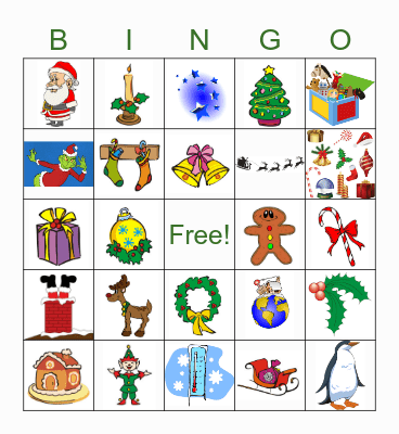 Online Chrismas Camp Bingo Card