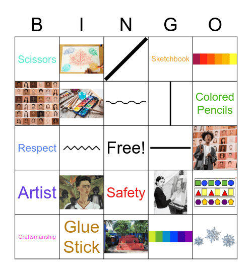 Art Bingo Card