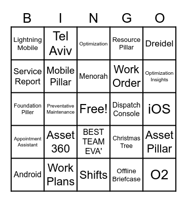 SFS Bingo Card