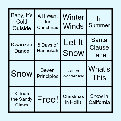 Mute Your Mic & Sing Along! Bingo Card