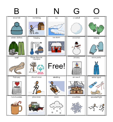 Winter BINGO Card
