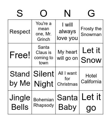 Erin Bingo Card