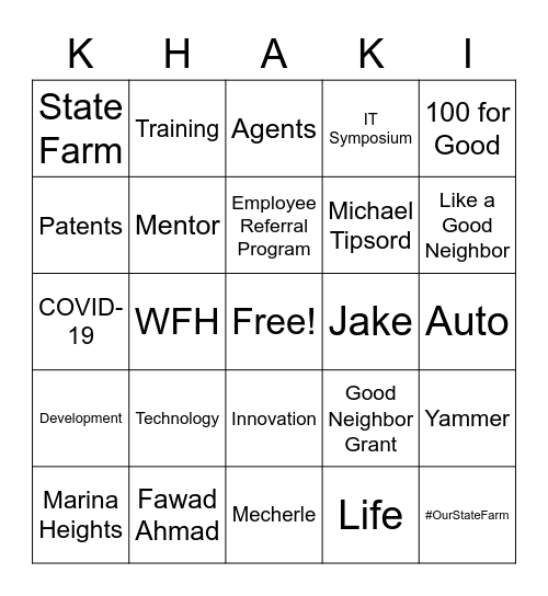 Bingo Card