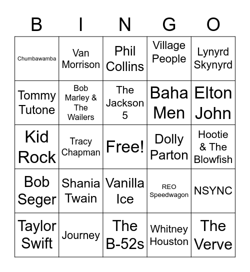 CSX Holiday Bingo Card