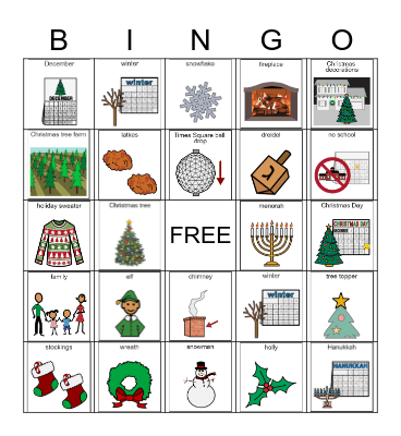 Holiday BINGO Card