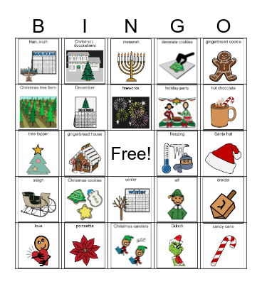 Holiday BINGO Card