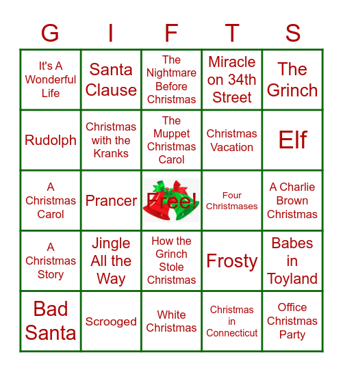 CES Holiday Bingo Card