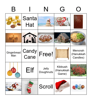 December World Holiday Bingo Card