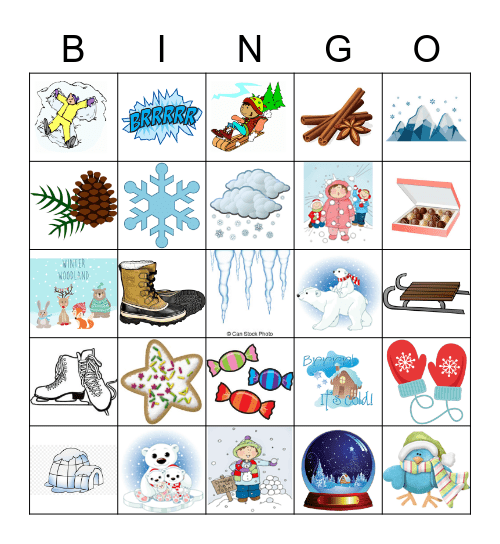 Winter Bingo Card