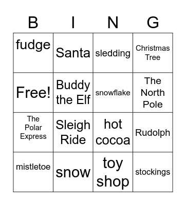 WSYL HOLIDAY BINGO Card