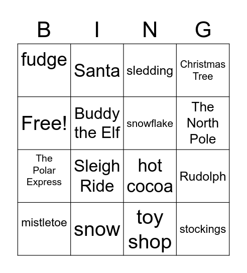 WSYL HOLIDAY BINGO Card