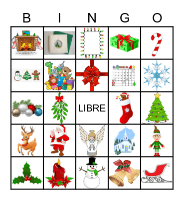 Noel Bingo Card