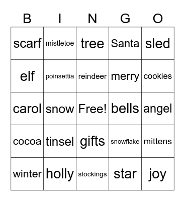 CALLER BINGO Card