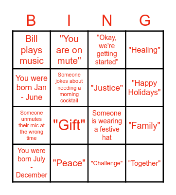 CCI All-staff Bingo Card