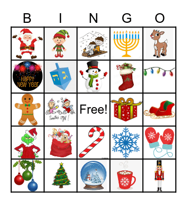 Holiday Bingo Card