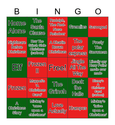 KOTC CHRISTMAS BINGO 2020 Bingo Card