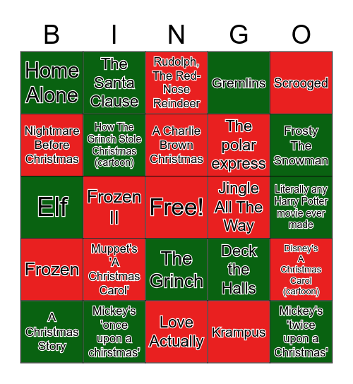 KOTC CHRISTMAS BINGO 2020 Bingo Card