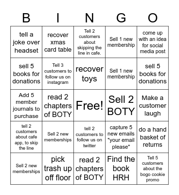 BN BINGO Card