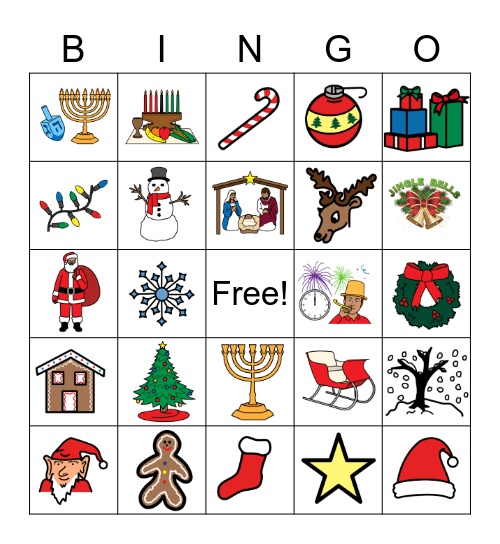 Holiday Bingo Card