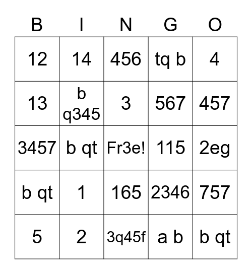 Christmas-Wonder-Bingo Card