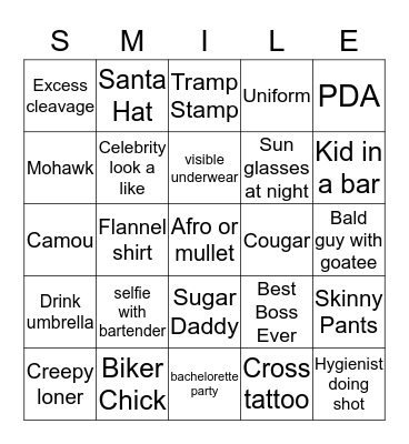 EFD Bingofest Bingo Card