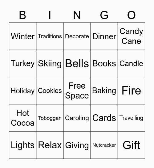 Buzzword Bingo: Holiday Edition Bingo Card