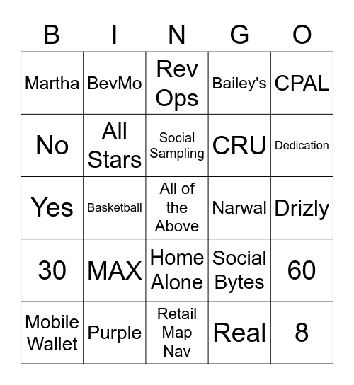 APB TRIVIA-BINGO Card